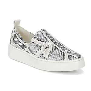 Vince Saxon Snakeskin Embossed Leather Platform